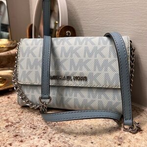 Michael Kors baby Blue Crossbody Bag